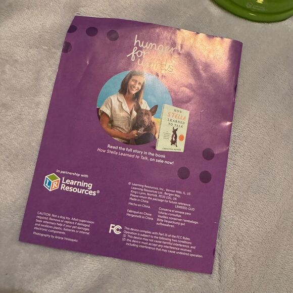 Hunger for Words Talking Pet Starter 4 Set Recordable Buttons Stella - Picture 5 of 6